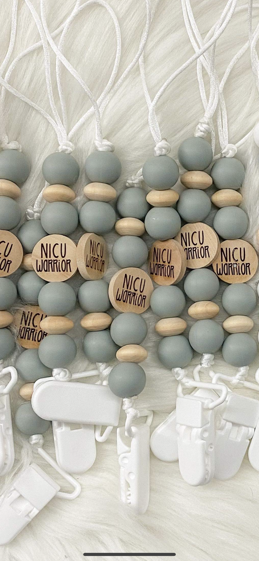 NICU Warrior Pacifier Clip